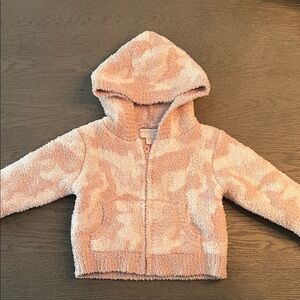 Barefoot Dreams Kids Pink Hooded Sweatshirt